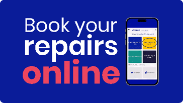 YouTube thumbnail video preveiw to book repairs online.